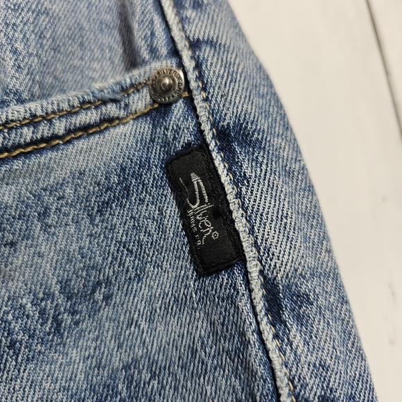 NWOT Silver Jeans Women’s Frisco Straight Distressed Size 26 Western Glove Works - Picture 5 of 9